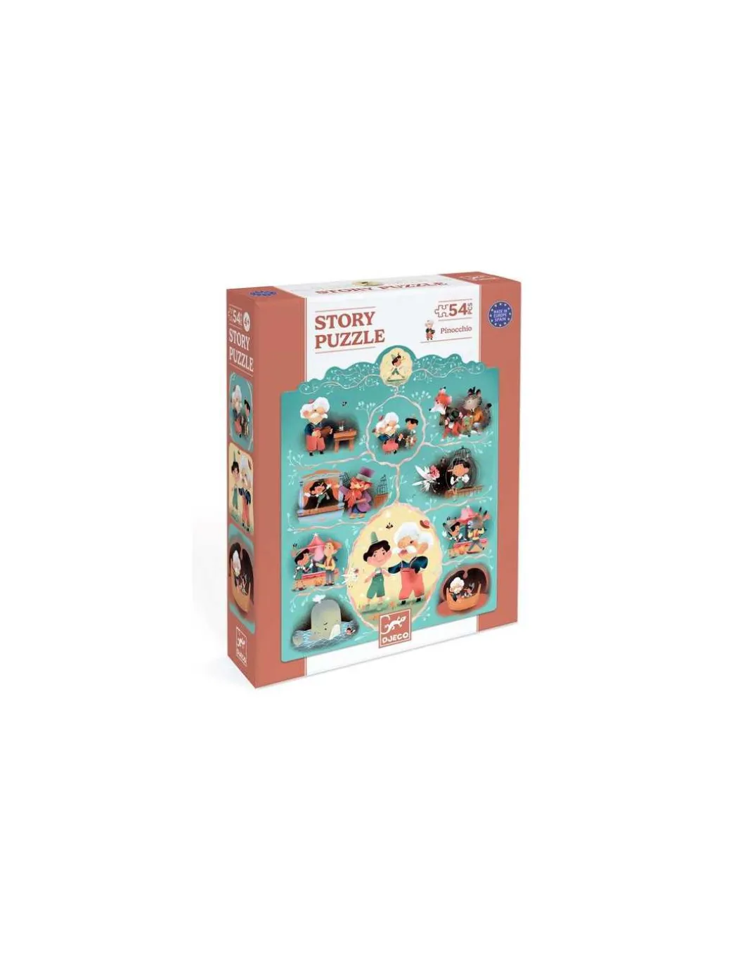 Story puzzle Pinocchio 54 pièces - Djeco