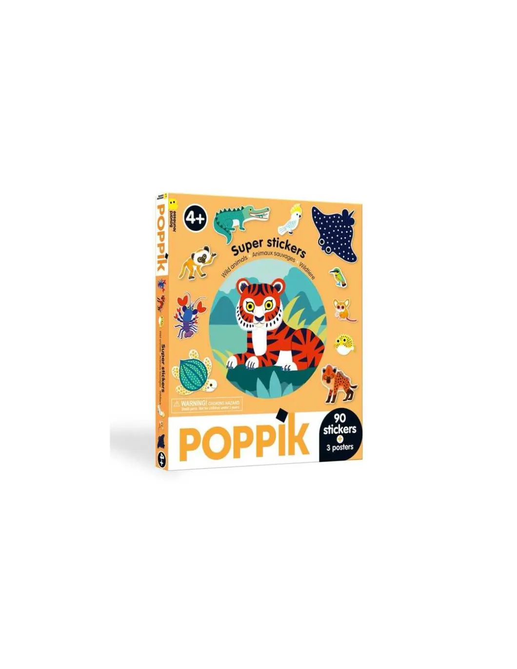 Super stickers Animaux sauvages - Poppik