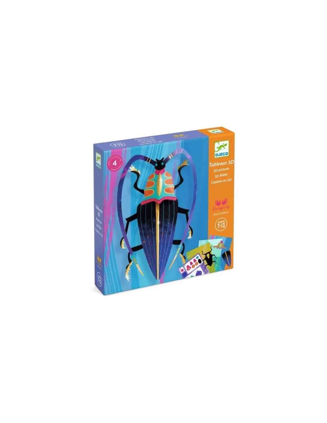 Tableaux 3D Paper bugs - Djeco