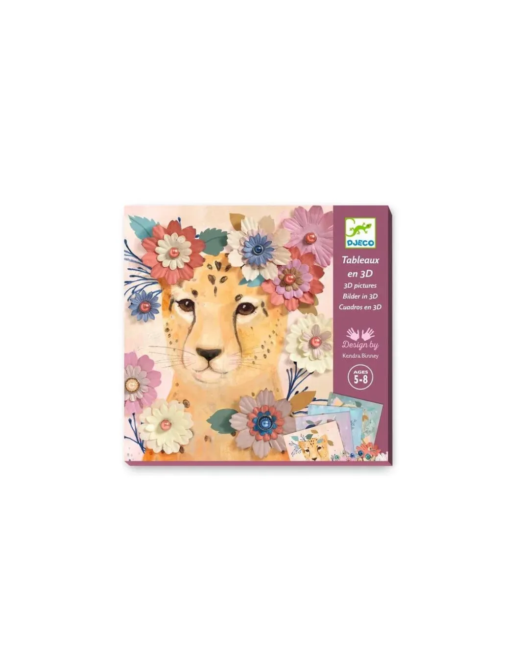 Tableaux en 3D Couronnes de fleurs - Djeco