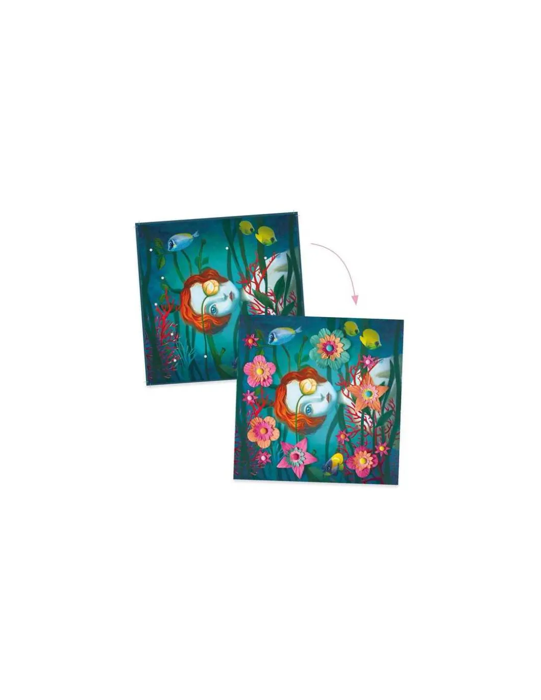 Tableaux en 3D Rock'n'Roses - Djeco