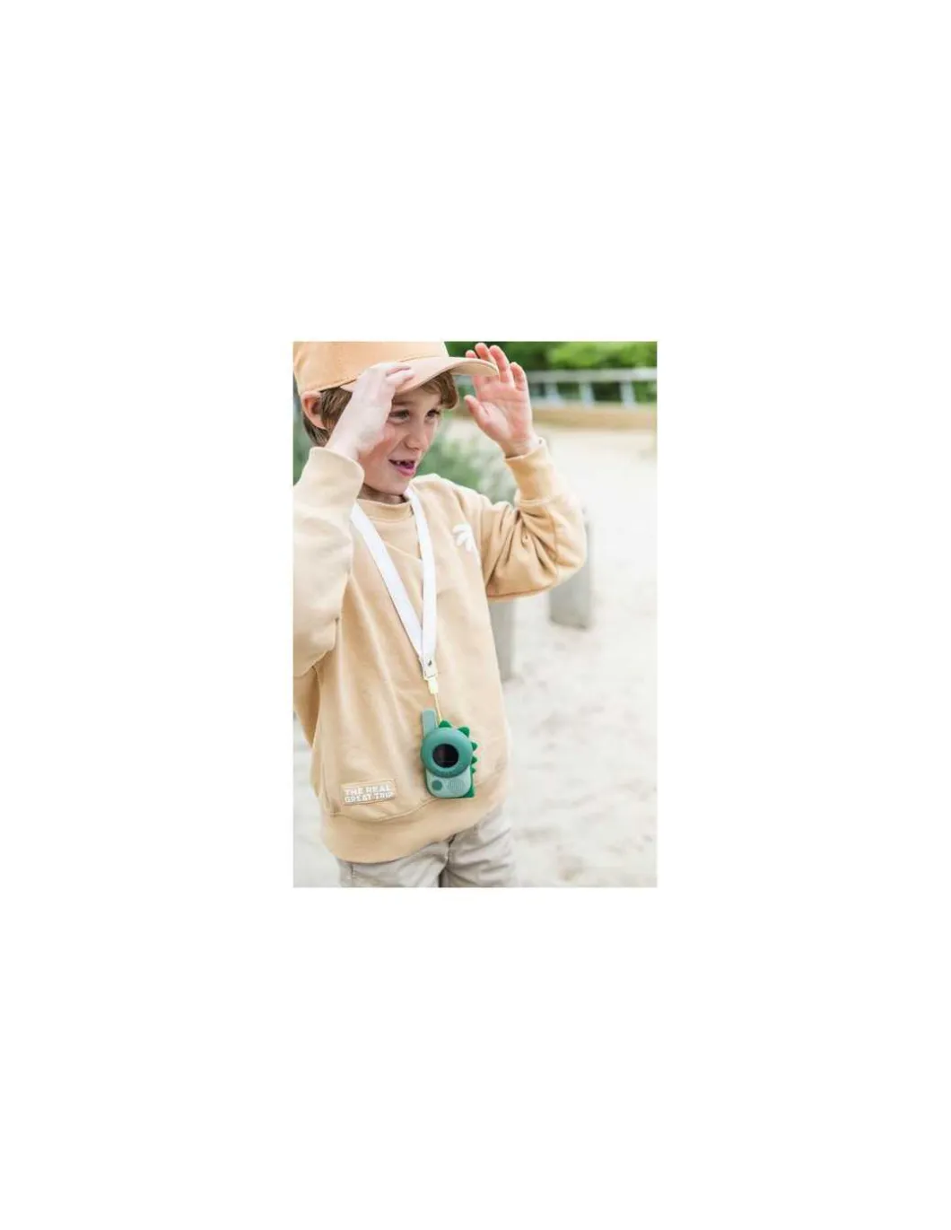 Talkie Walkie Dinosaure vert - The Zoofamily