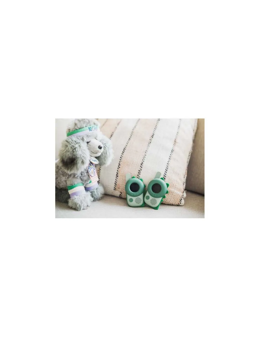 Talkie Walkie Dinosaure vert - The Zoofamily