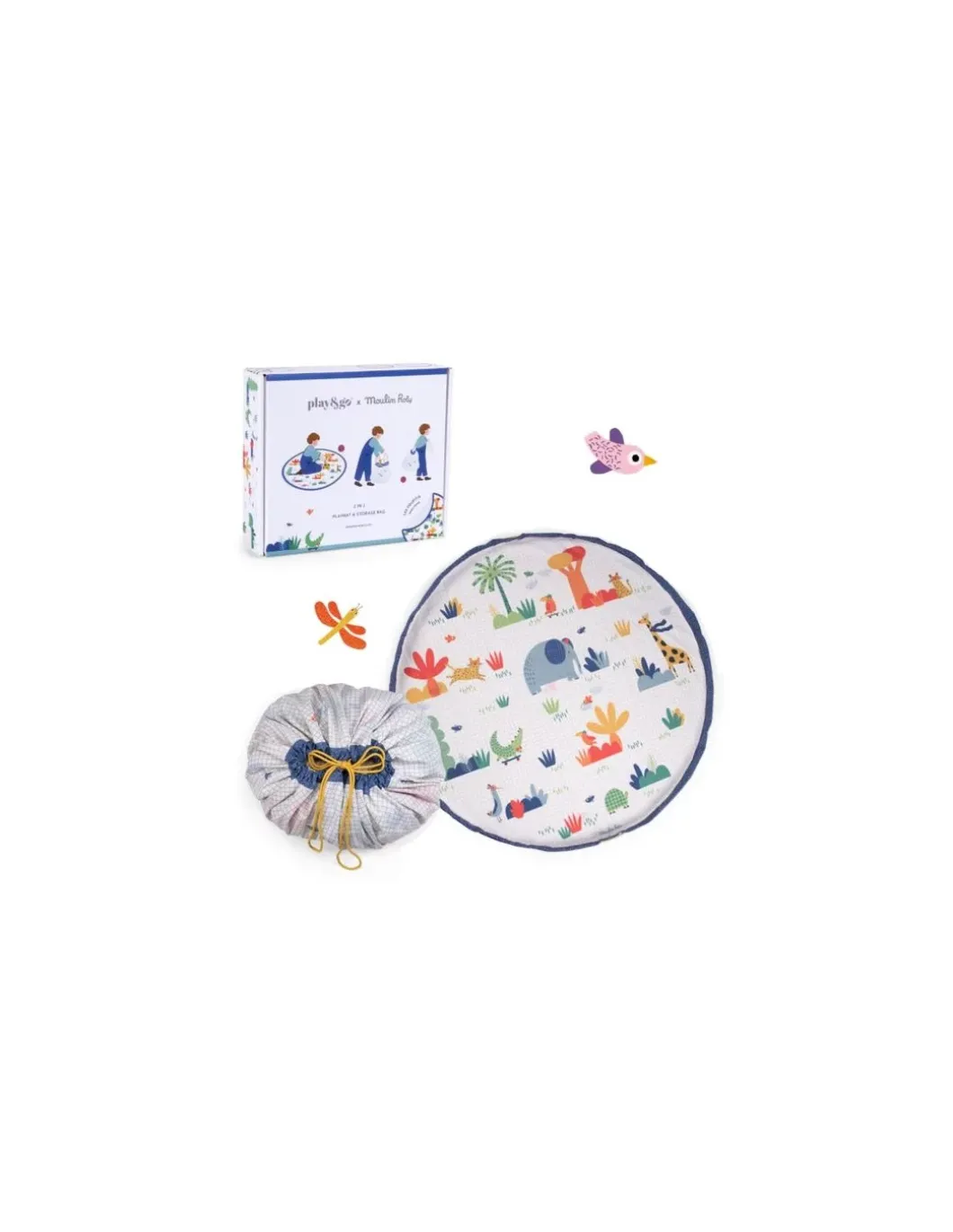 Tapis de jeu et sac de rangement Les toupitis - Moulin Roty