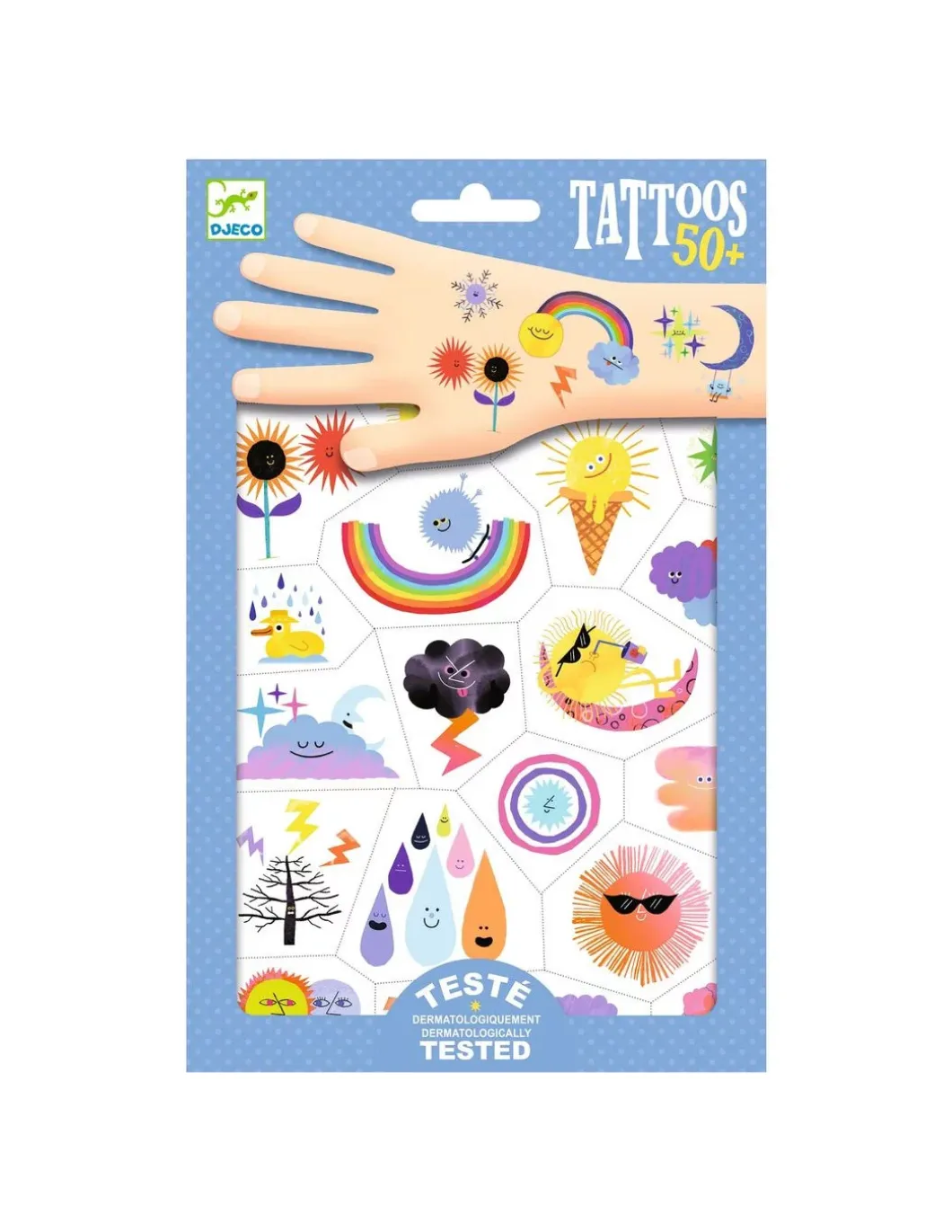 Tatouages Emojis météo - Djeco