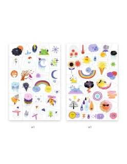 Tatouages Emojis météo - Djeco