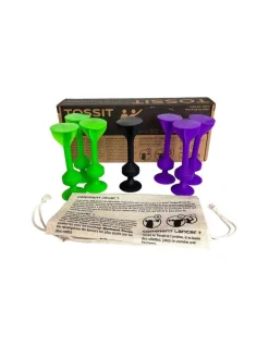 TOSSIT violet vert - Jeu de fléchettes ventouse