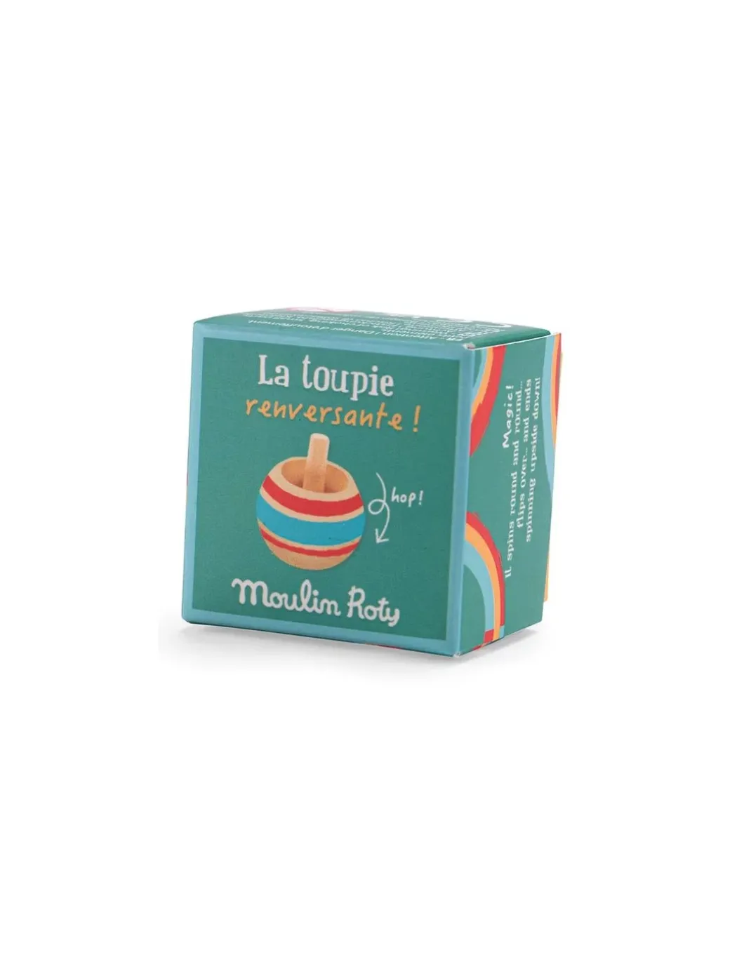 Toupie renversante bleue - Moulin Roty