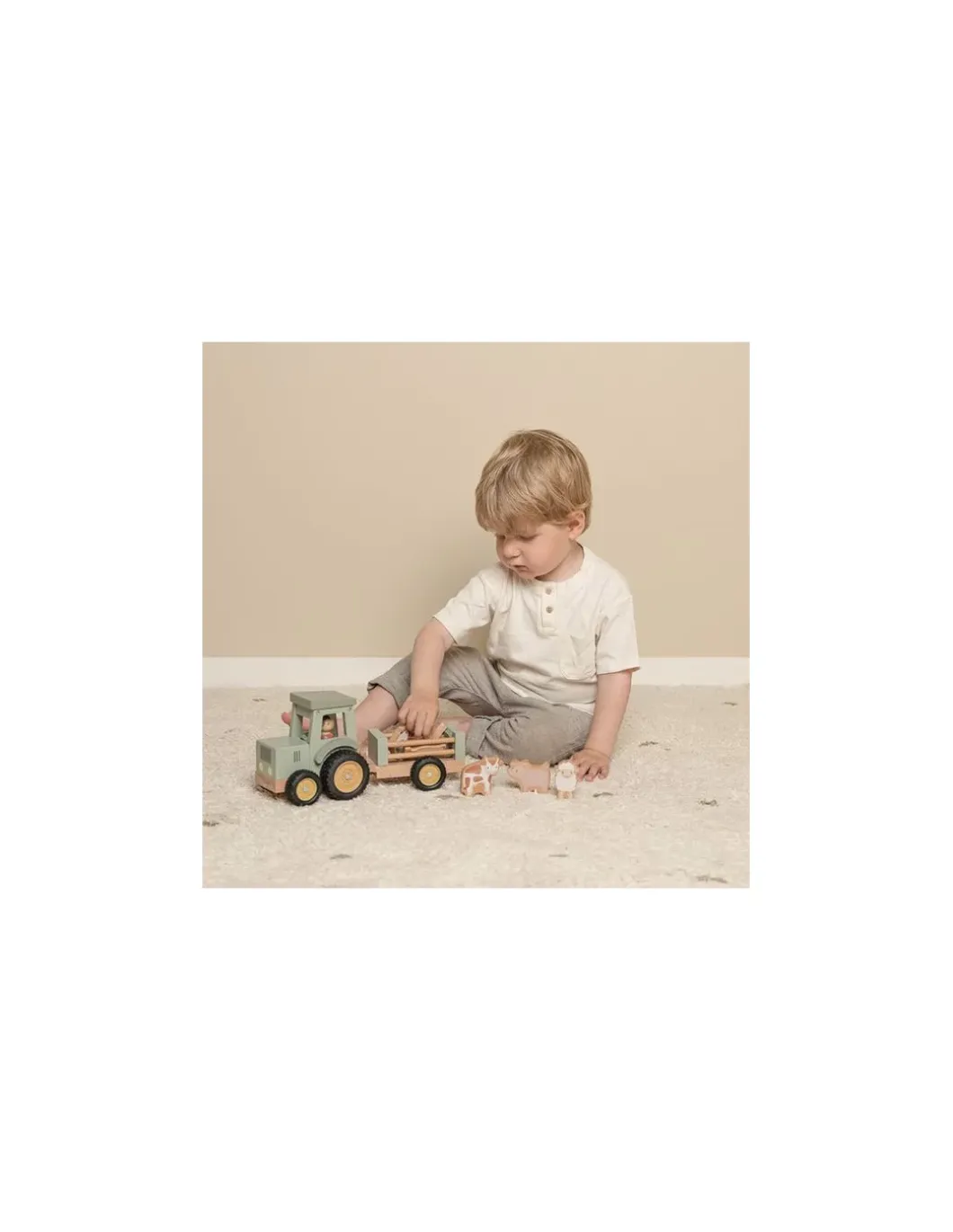 Tracteur avec remorque Little Farm - Little Dutch