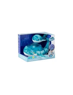Tranquil whale blue family Peluche musicale à projections - Cloud b
