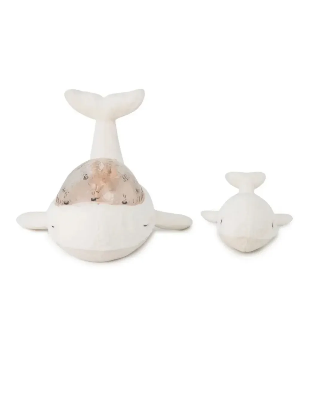 Tranquil whale white family Peluche musicale à projections - Cloud b