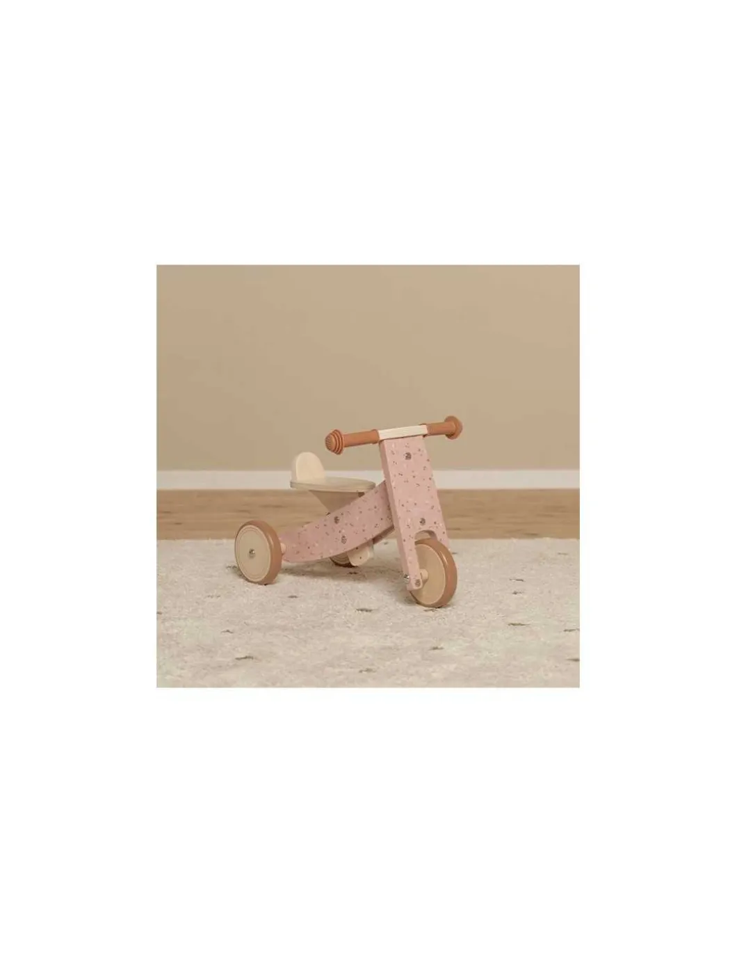 Tricycle en bois rose - Little Dutch