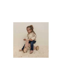 Tricycle en bois rose - Little Dutch