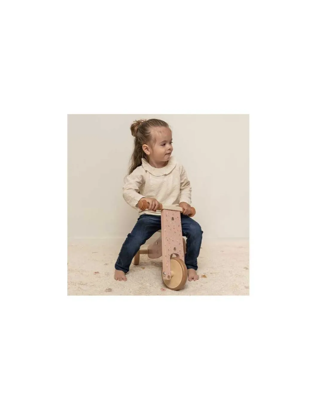 Tricycle en bois rose - Little Dutch
