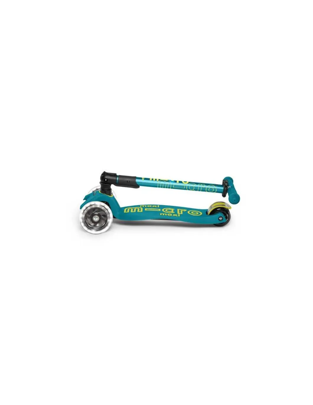 Trottinette Maxi Micro Deluxe Pliable LED Vert - Micro Mobility