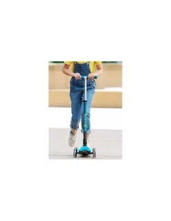 Trottinette Maxi Micro Deluxe Pliable LED Vert - Micro Mobility