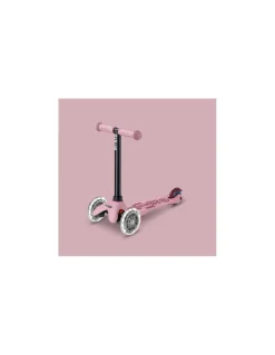 Trottinette Mini Micro Deluxe Rock & Go Rose Poudré LED - Micro Mobility
