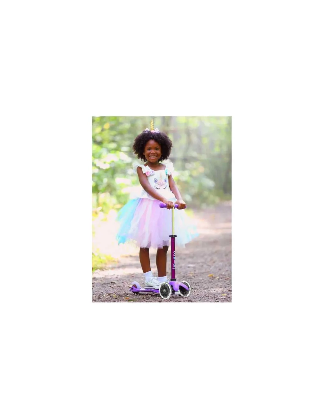 Trottinette Mini Micro Deluxe LED Violet - Micro Mobility