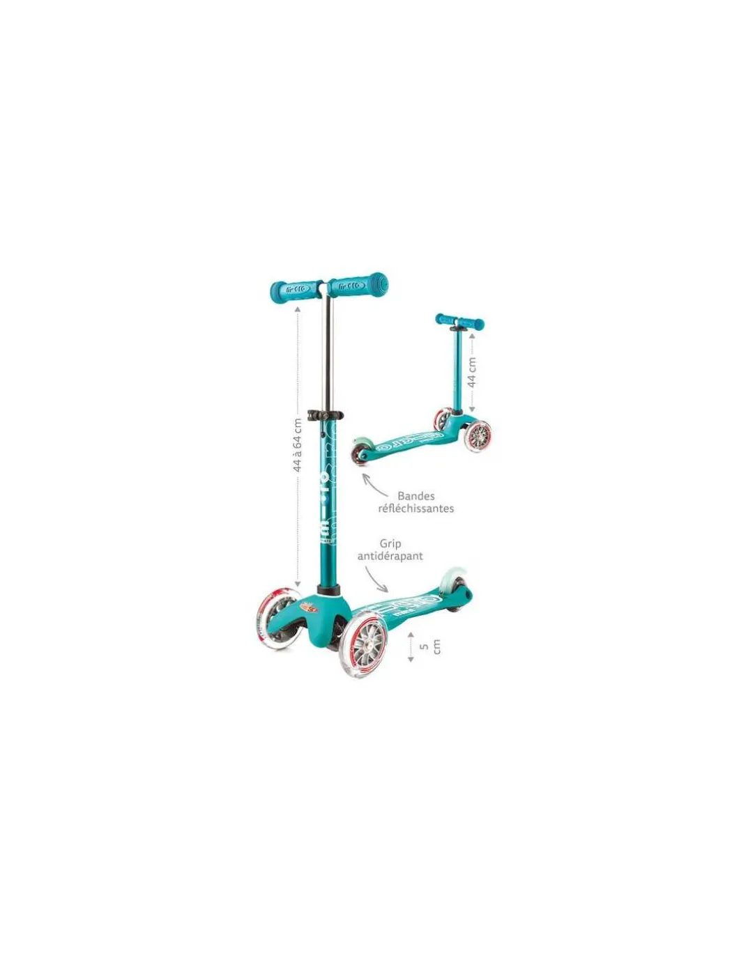 Trottinette Mini Micro Deluxe LED Violet - Micro Mobility