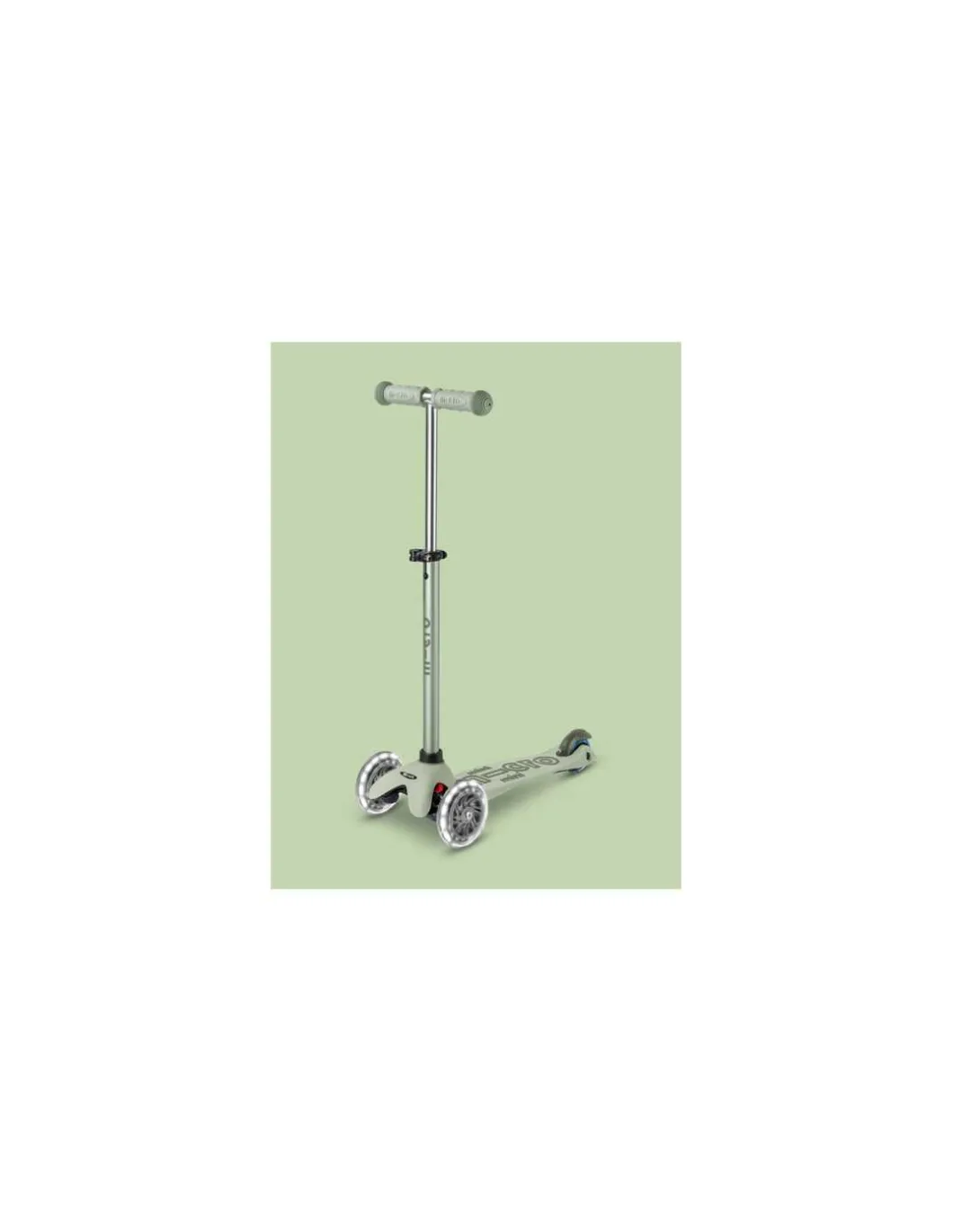 Trottinette Mini Micro Deluxe Rock & Go vert sauge LED - Micro Mobility