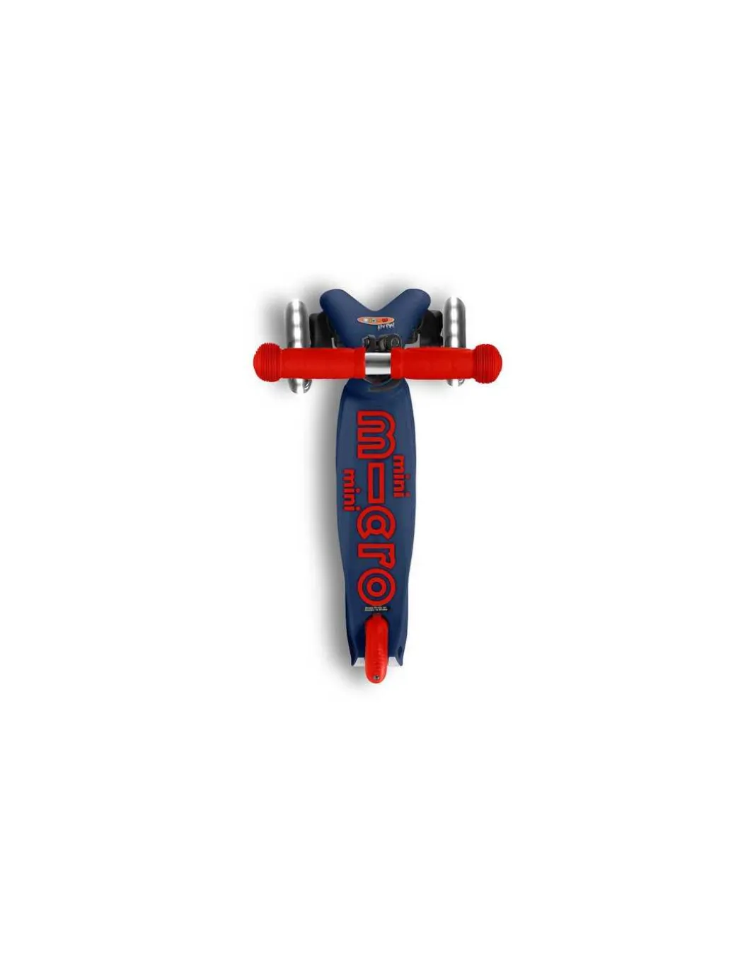 Trottinette Mini Micro Deluxe LED Bleu marine et rouge - Micro Mobility
