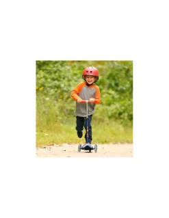 Trottinette Mini Micro Deluxe LED Bleu marine et rouge - Micro Mobility