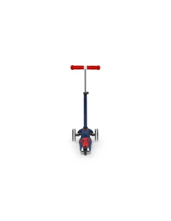 Trottinette Mini Micro Deluxe LED Bleu marine et rouge - Micro Mobility