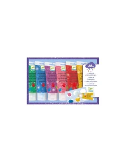 Tubes de peinture à doigts Paillettes - Djeco