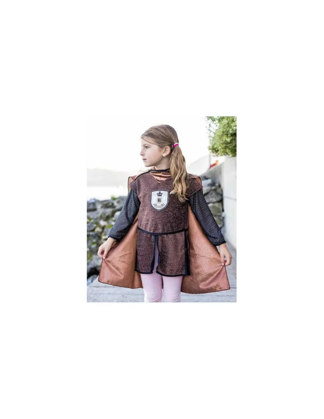 Tunique et cape de chevalier cuivre 4-6 ans - Great Pretenders