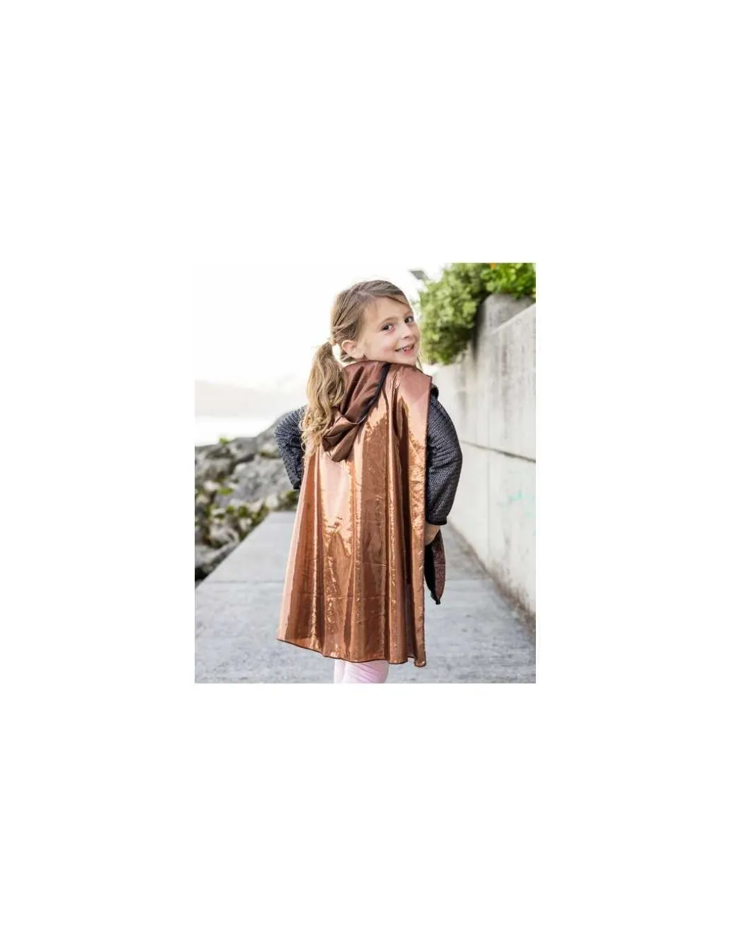 Tunique et cape de chevalier cuivre 4-6 ans - Great Pretenders
