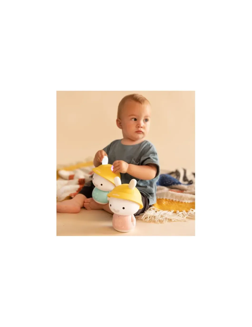 Veilleuse évolutive Alilo Baby Bunny rose