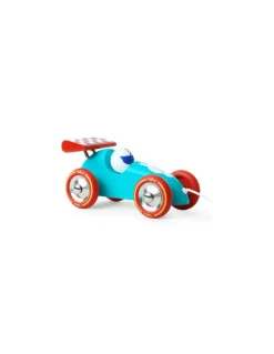 Voiture de course turquoise et rouge - Vilac