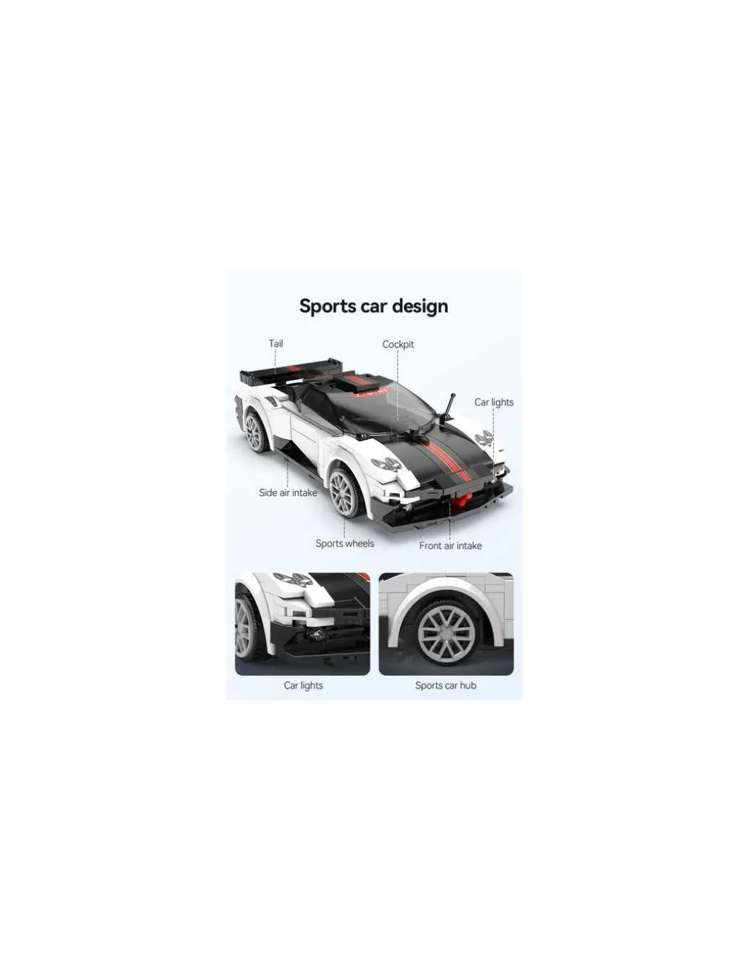 Voiture de course Z-Wind 258 pièces - CaDA