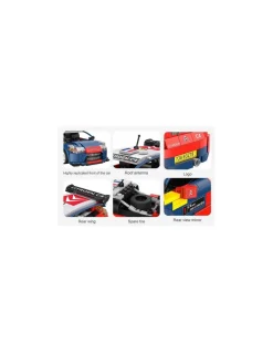 Voiture de rallye Citroën C4 WRC 2008 329 pièces - CaDA