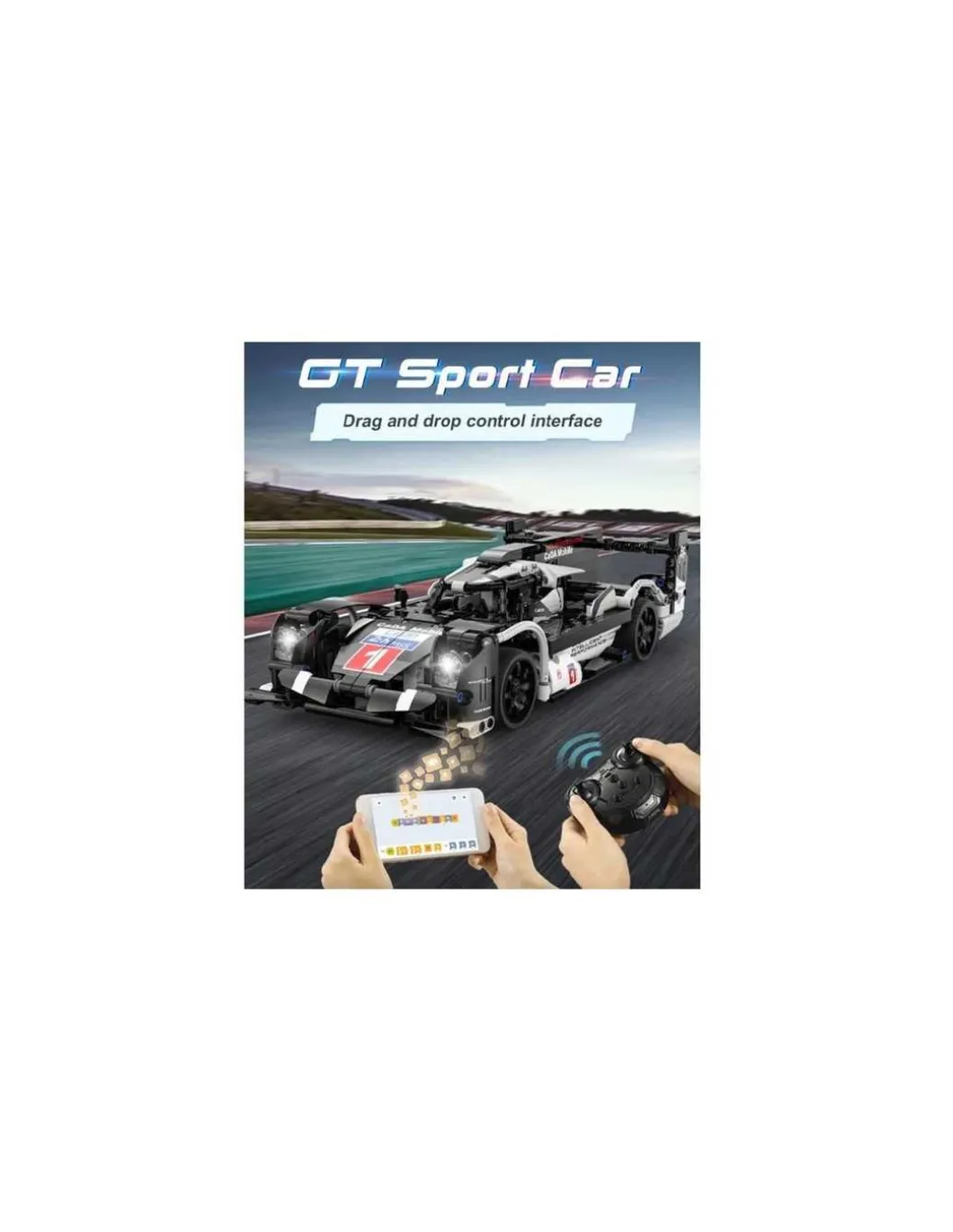 Voiture de sport GT Supercar 427 pièces - CaDA