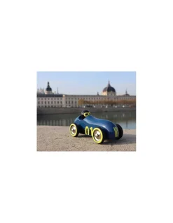 Voiture en bois Old sport Compet’ bleu nuit - Vilac