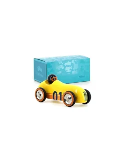 Voiture en bois Old sport Compet’ jaune - Vilac