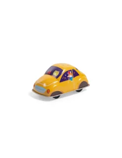Voiture en métal à friction jaune - Moulin Roty