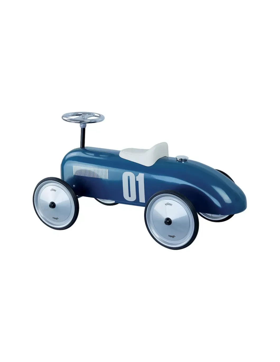 Voiture porteur métal bleu pétrole - Vilac