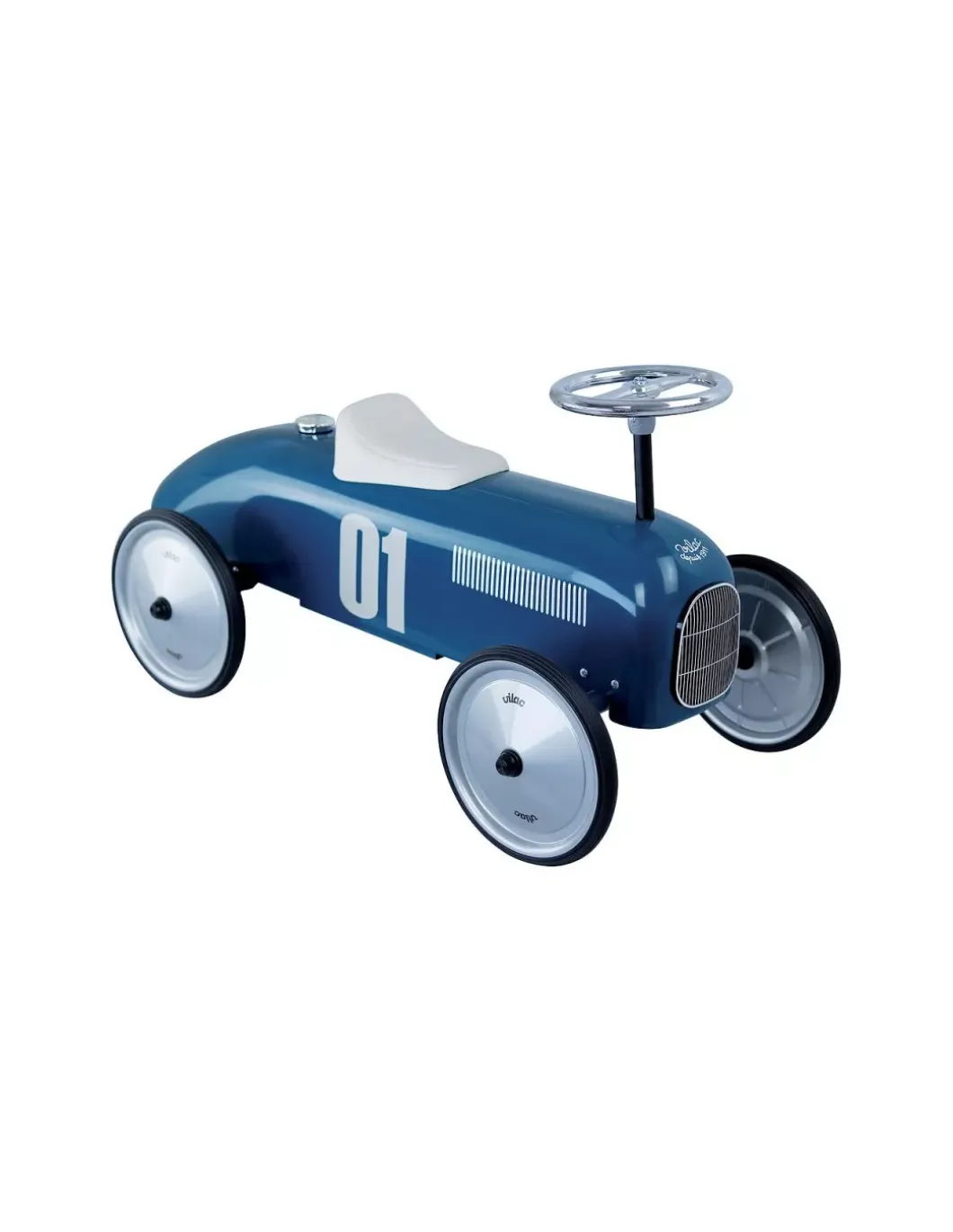 Voiture porteur métal bleu pétrole - Vilac